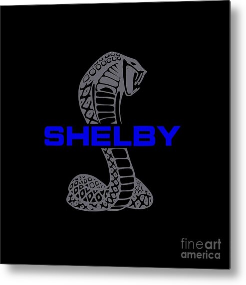 Shelby Mustang Metal Print featuring the digital art Mustang Shelby Cobra #1 by Jerry Dyl