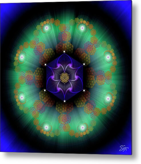 Endre Metal Print featuring the photograph Sacred Geometry 638 #1 by Endre Balogh