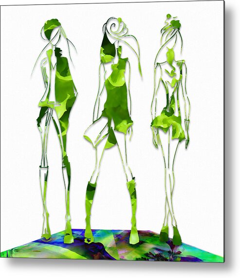 Fashion Metal Print featuring the mixed media Salad Dressing #1 by Marvin Blaine