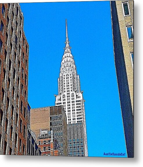 Wishiwasthere Metal Print featuring the photograph #tbt - #newyorkcity June 2013 #1 by Austin Tuxedo Cat
