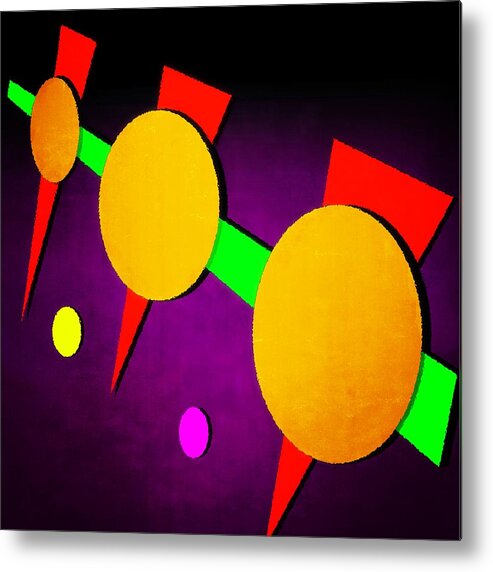 Abstract Metal Print featuring the digital art 104 by Timothy Bulone