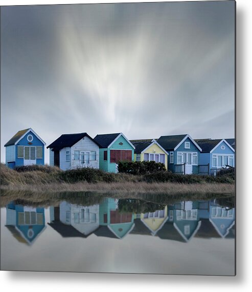 Beach Huts Metal Print featuring the photograph Beach Huts #2 by Joana Kruse