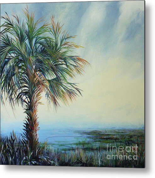 Palm Tree Metal Print featuring the painting Florida Horizons #2 by Michele Hollister - for Nancy Asbell