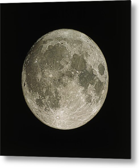 Moon Metal Print featuring the photograph Full Moon #2 by Eckhard Slawik