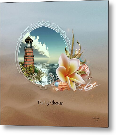 The Lighthouse Metal Print featuring the digital art The Lighthouse #1 by John Junek