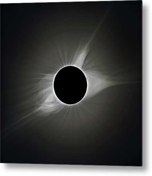 Eclipse Metal Print featuring the photograph 2017 Eclipse Totality's Corona by Dennis Sprinkle