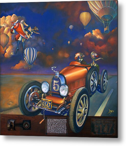 Bugatti Metal Print featuring the painting A Selfish Pair of Jeans #1 by Patrick Anthony Pierson
