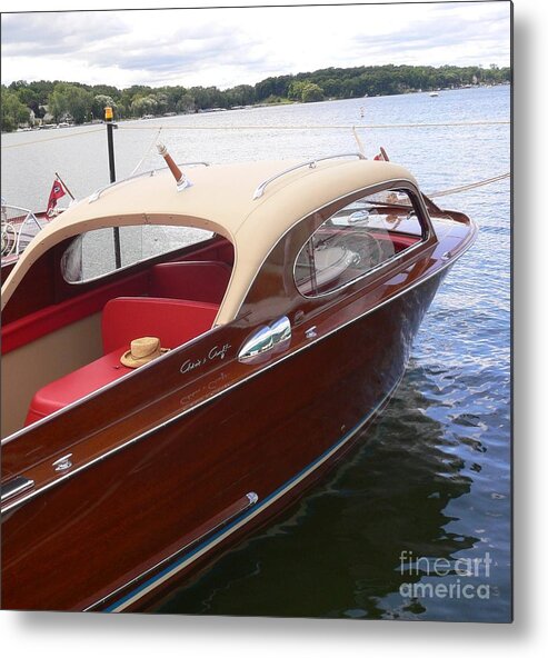 Wooden Boat Metal Print featuring the photograph Chris Craft #1 by Neil Zimmerman