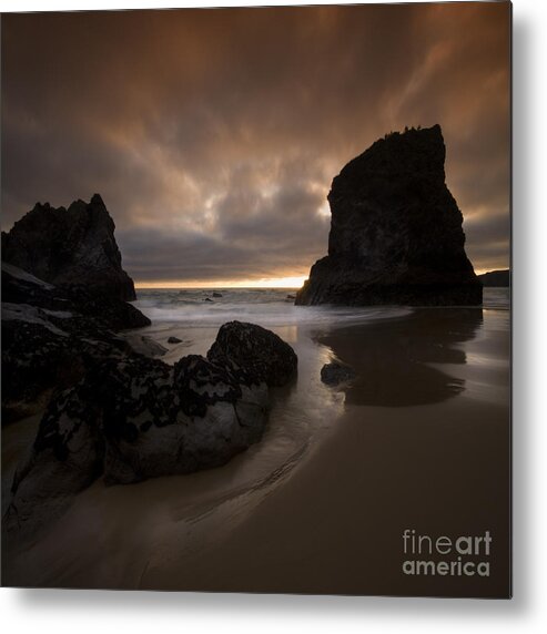 Cornwall Metal Print featuring the photograph The Bedruthan Steps #3 by Ang El