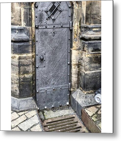 Door Metal Print featuring the photograph #prague #nofilter #architecture #37 by Victoria Key