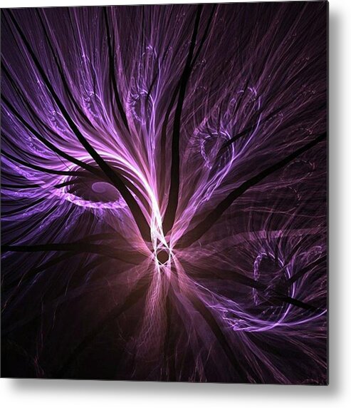 Digitalart Metal Print featuring the photograph #art #abstract #digitalart #fractals #4 by Dx Works