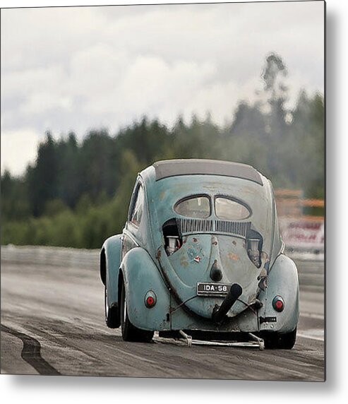 Drag Racing Metal Print featuring the photograph Drag Racing #4 by Jackie Russo