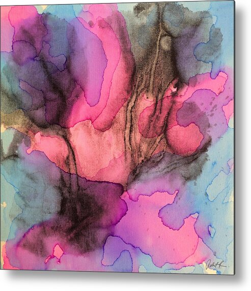 Color Metal Print featuring the painting 5 Art Abstract Painting Modern Color Signed Robert R Erod by Robert R Splashy Art Abstract Paintings