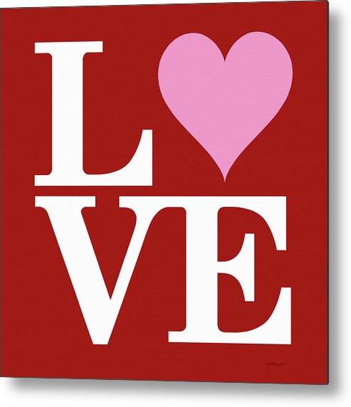 Love Metal Print featuring the digital art Love Heart Sign #58 by Gregory Murray
