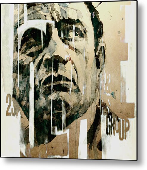 Johnny Cash Metal Print featuring the painting A Boy Named Sue by Paul Lovering