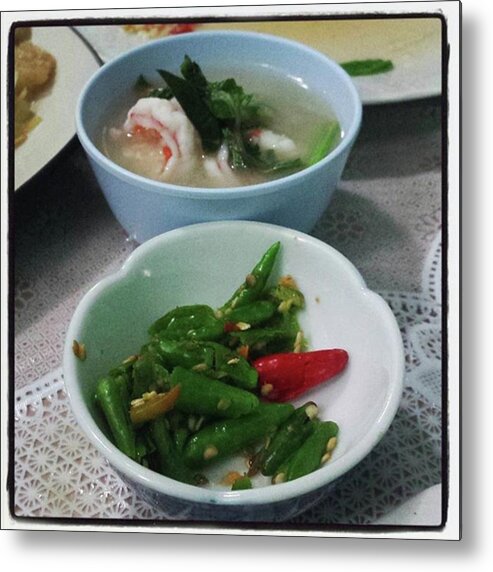 Thaifood Metal Print featuring the photograph A Side Of Tom Yum Goon With Your by Mr Photojimsf
