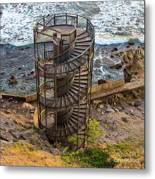 Staircase Metal Print featuring the photograph Abandoned Staircase by Mimi Ditchie