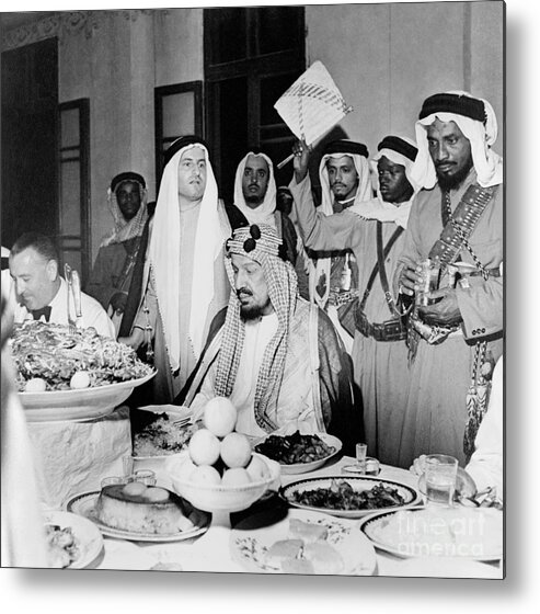 1943 Metal Print featuring the photograph Abdul-aziz Ibn-saud by Granger
