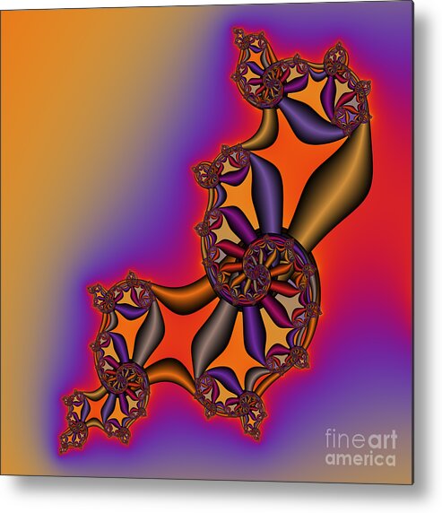 Abstract Metal Print featuring the digital art Abstract 54 by Rolf Bertram