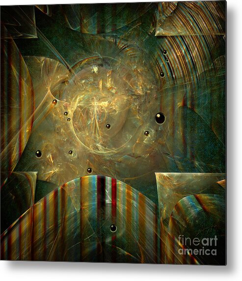 Abstract Metal Print featuring the painting Abstractus by Alexa Szlavics