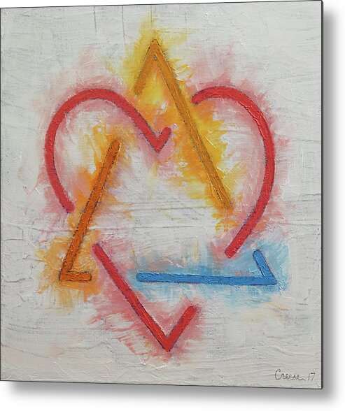 Adoption Symbol Metal Print featuring the painting Adoption Symbol by Michael Creese