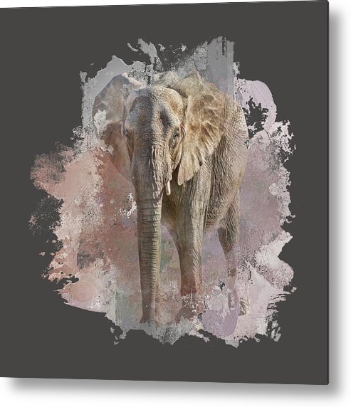 Animals Metal Print featuring the photograph African Elephant - Transparent by Nikolyn McDonald