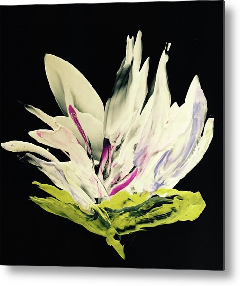 Water Lily Metal Print featuring the painting Alexis' Shadow by Tommy McDonell