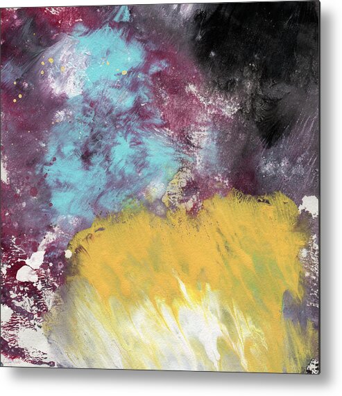 Abstract Metal Print featuring the painting Ambrosia 5- Abstract Art By Linda Woods by Linda Woods