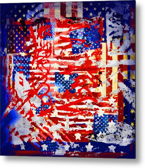 American Graffiti Metal Print featuring the painting American Graffiti Presidential Election 1 by Tony Rubino
