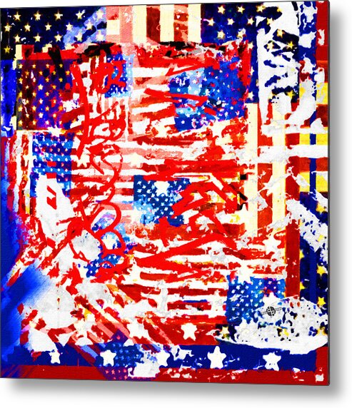 American Graffiti Metal Print featuring the painting American Graffiti Presidential Election 2 by Tony Rubino