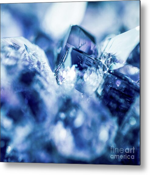 Amethyst Metal Print featuring the photograph Amethyst Blue by Sharon Mau