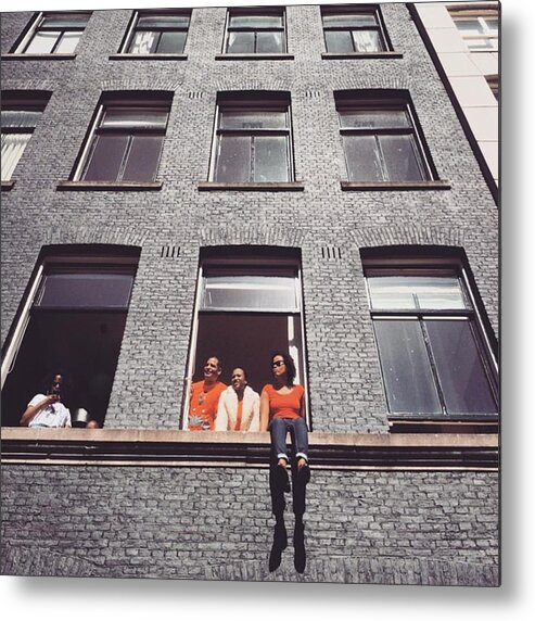 Ladies Metal Print featuring the photograph Amsterdammer Windows
#ladies by Alessandro Parca