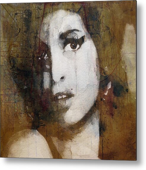 Amy Winehouse Metal Print featuring the mixed media Amy Winehouse Love Is A Losing Game by Paul Lovering