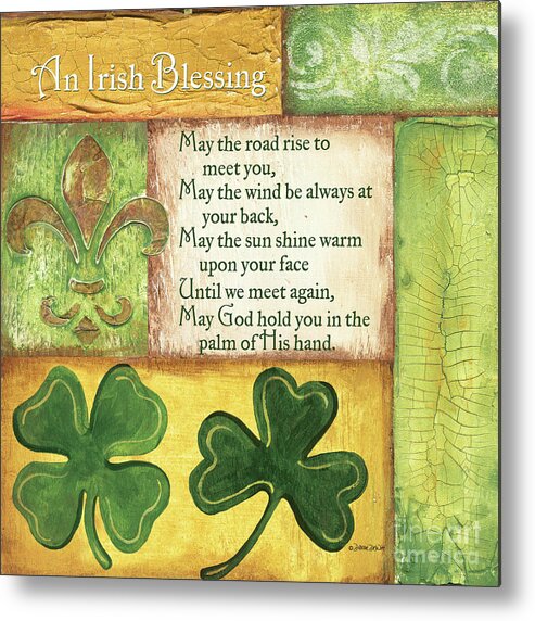 Irish Metal Print featuring the painting An Irish Blessing by Debbie DeWitt