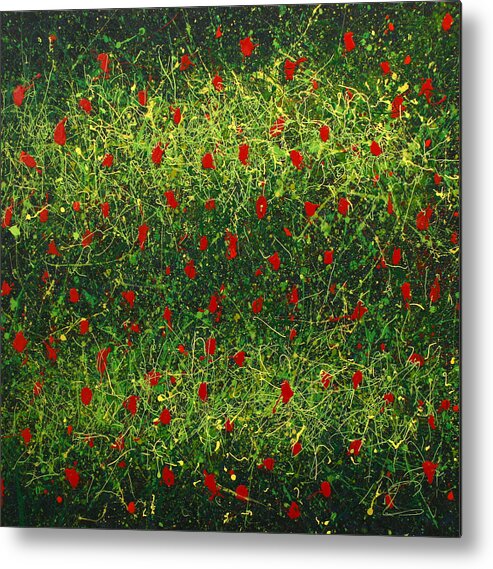 Neurons Metal Print featuring the painting Anacrinas by Ericka Herazo