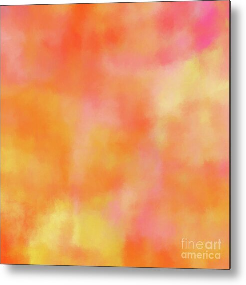 Square Metal Print featuring the digital art Andee Design Abstract 125 2017 by Andee Design