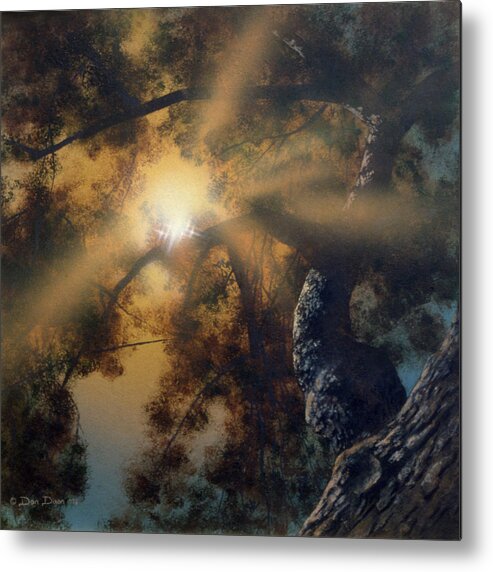 Oak Tree Metal Print featuring the painting Andi's Oak by Don Dixon