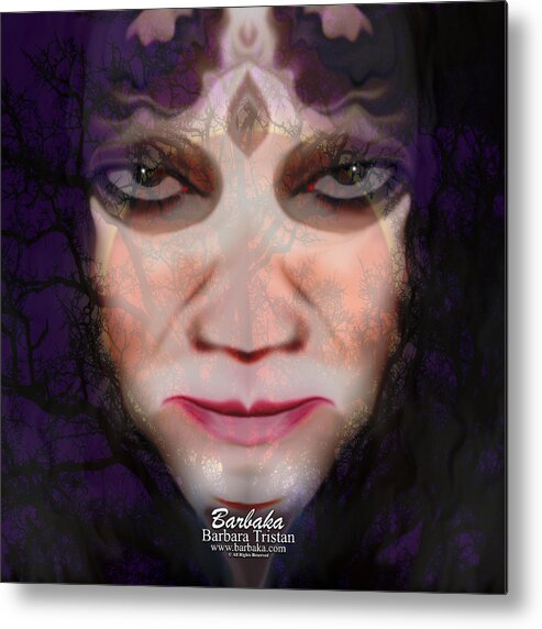 Halloween Metal Print featuring the photograph Angry Monster #6 by Barbara Tristan