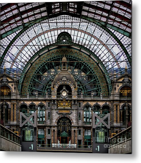 Antwerp Train Station Metal Print featuring the photograph Antwerp Train Terminal by Doug Sturgess