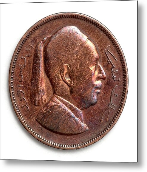 Coin Arabian Arab Morocco Fez Algeria Metal Man Metal Print featuring the photograph Arabian Coin by Ian Sanders