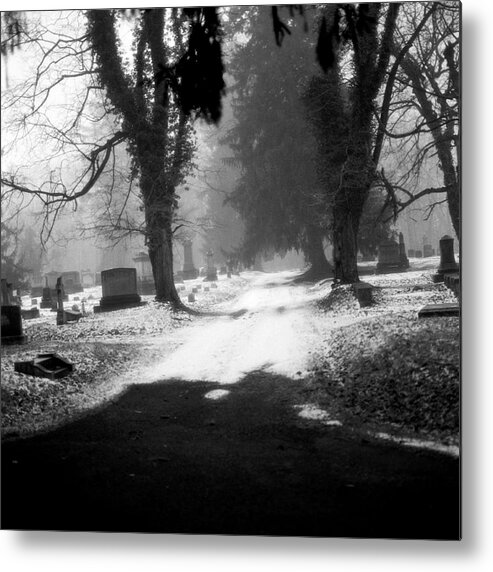 Photograph Metal Print featuring the photograph Ashland Cemetery by Jean Macaluso