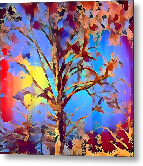 Cd Covers Metal Print featuring the mixed media Autumn Day by Femina Photo Art By Maggie