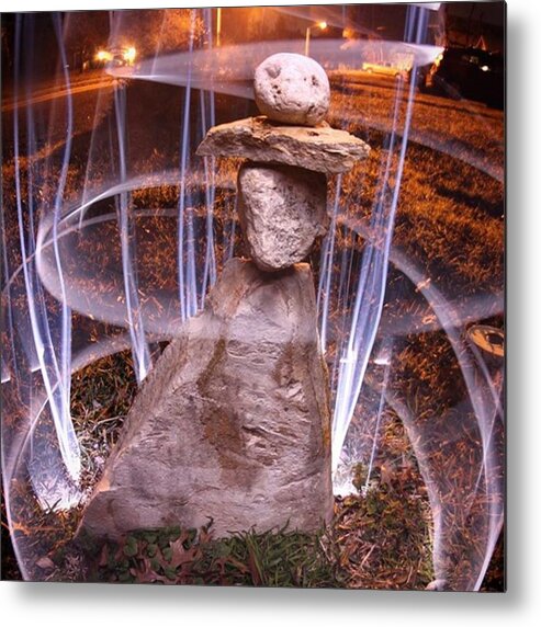 Stones Metal Print featuring the photograph Balanced Bandito

#stones #longexpo by Andrew Nourse