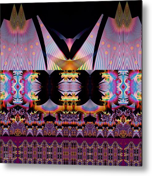 Abstract Metal Print featuring the digital art Bali Hai by Jim Pavelle