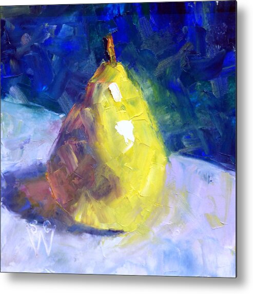 Still Life Metal Print featuring the painting Bartlett #6 by Susan Woodward