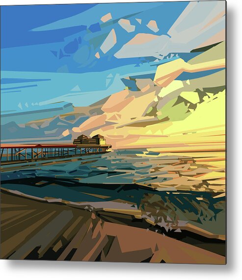 Travel Metal Print featuring the digital art Beach by Bekim M