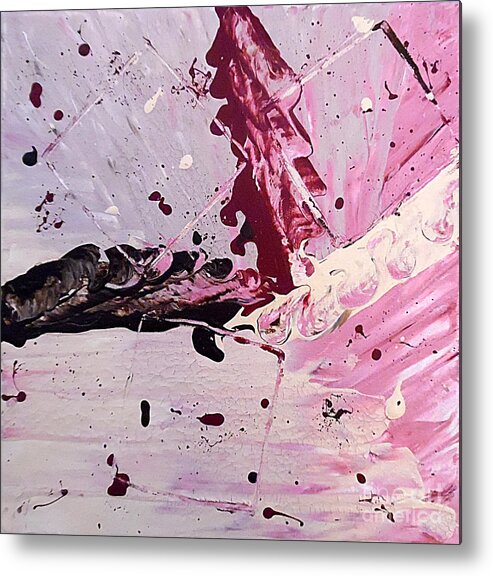 Palette Knife Metal Print featuring the painting Beautiful Chaos by Jilian Cramb - AMothersFineArt
