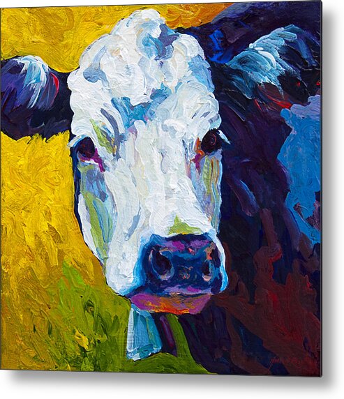 Cows Metal Print featuring the painting Belle by Marion Rose