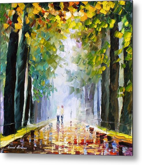 Best Friends Walking - PALETTE KNIFE Oil Painting On Canvas By Leonid ...