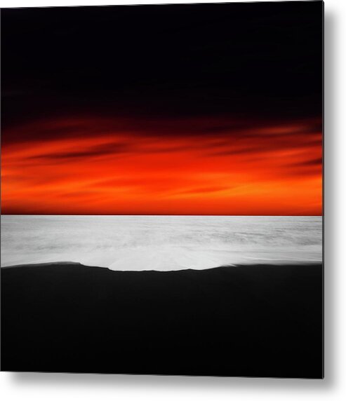 Iceland Metal Print featuring the photograph Between Red and Black by Philippe Sainte-Laudy